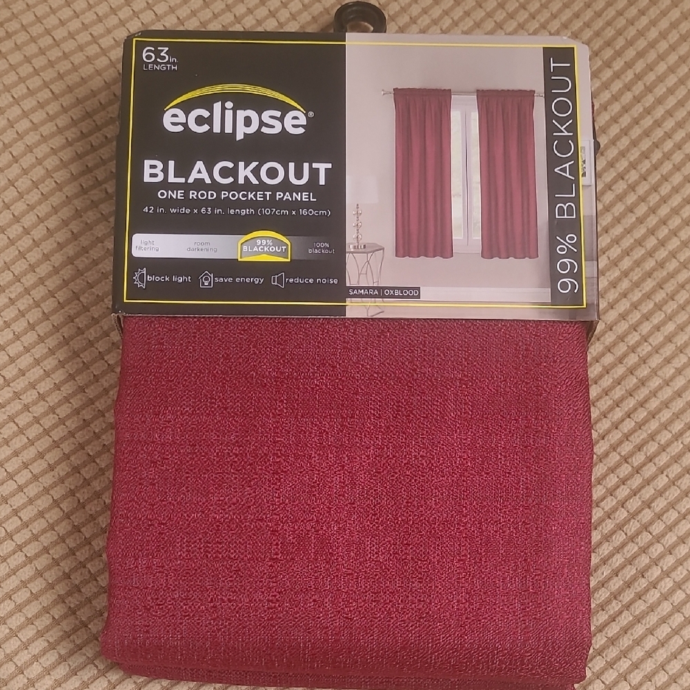 ThermaBack Oxblood Curtain Panel